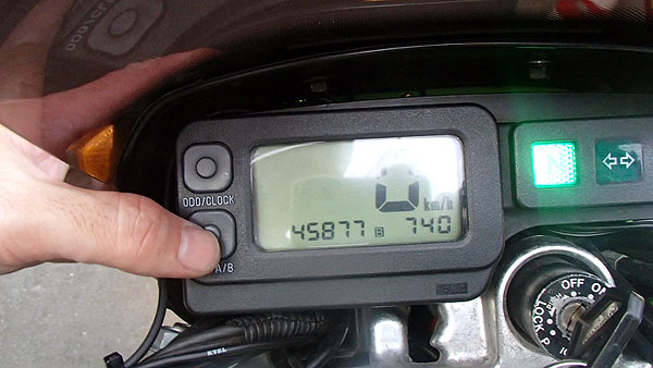 走行距離　７４０ｋｍ